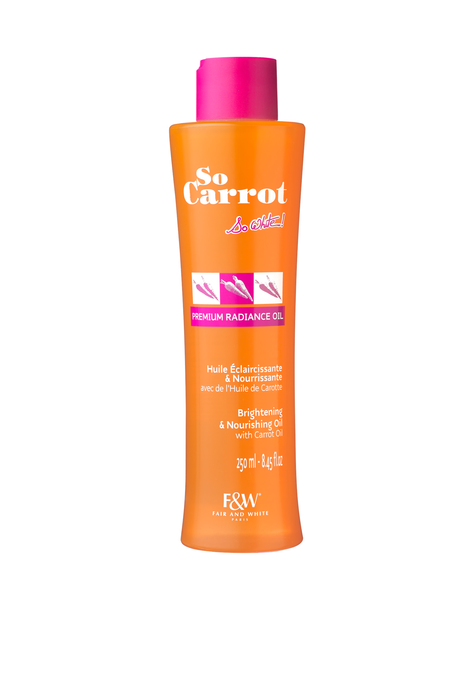 F_w_SoCarrot_huile_250ml-tr FAIR&WHITE So carrot premium oil - الصورة 1