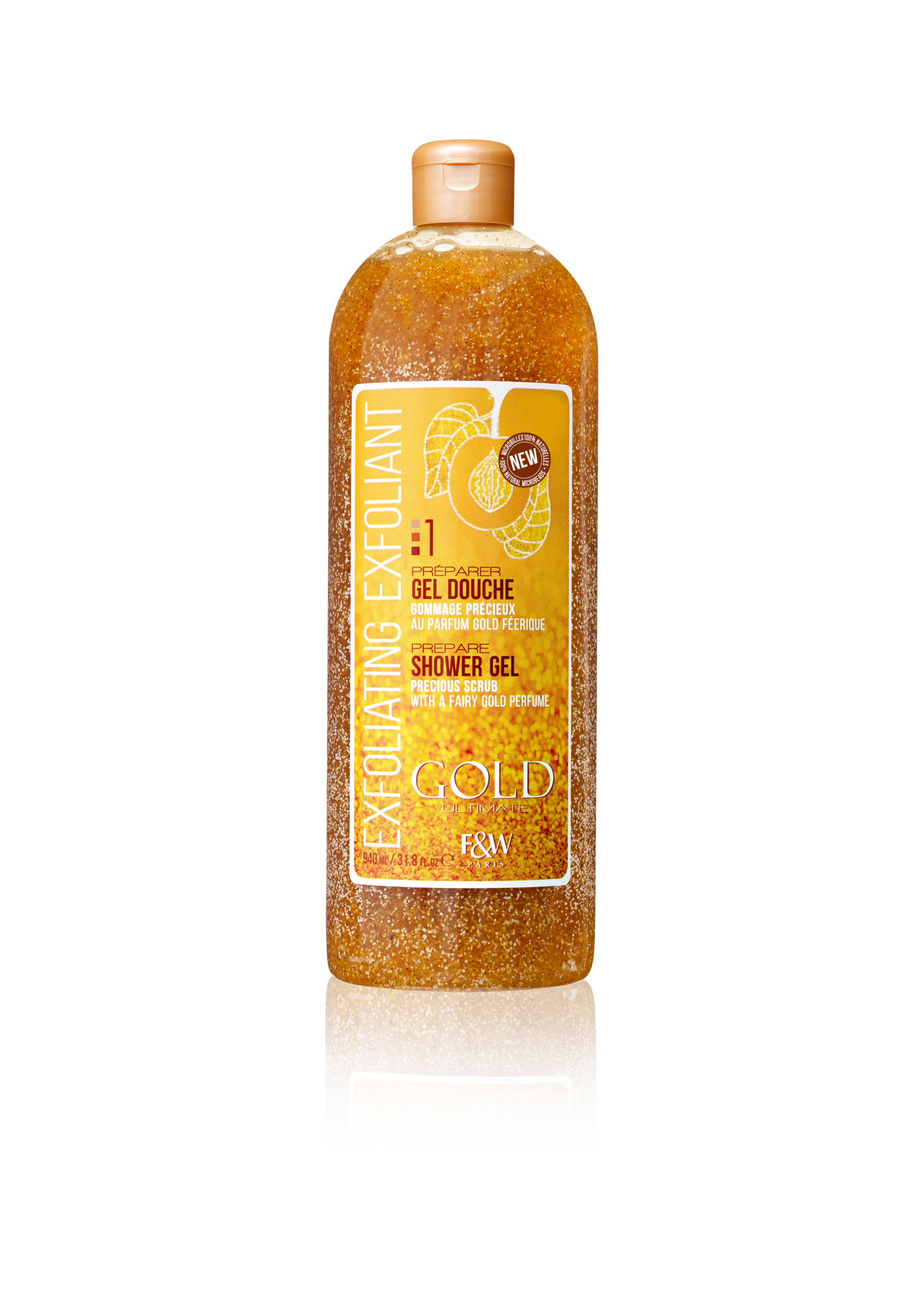Gold_1-GelDoucheExfoliant_new-2-tr FAIR&WHITE GOLD ULTIMATE ARGAN SHAOWER GEL 1000ML - الصورة 1