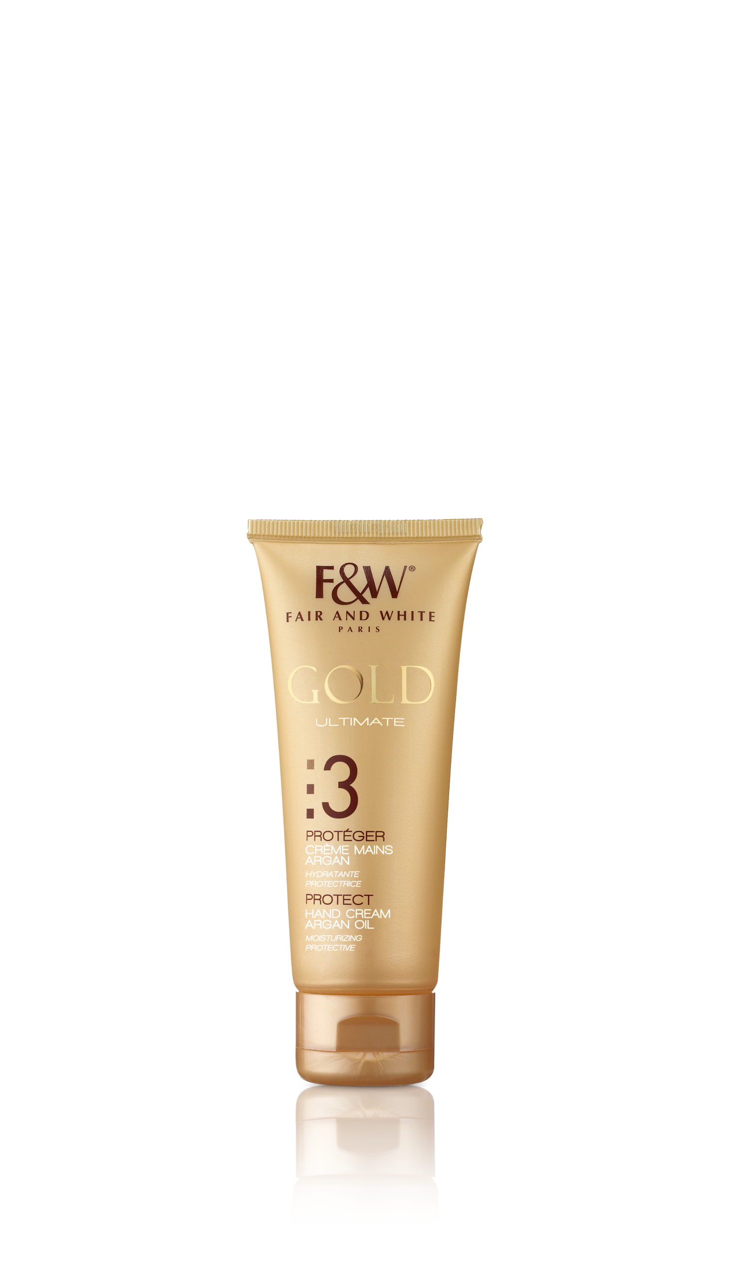 Gold_3-CremeMainsArgan-bis FAIR&WHITE GOLD3 HAND CREAM ARGAN OIL75 ML - الصورة 1