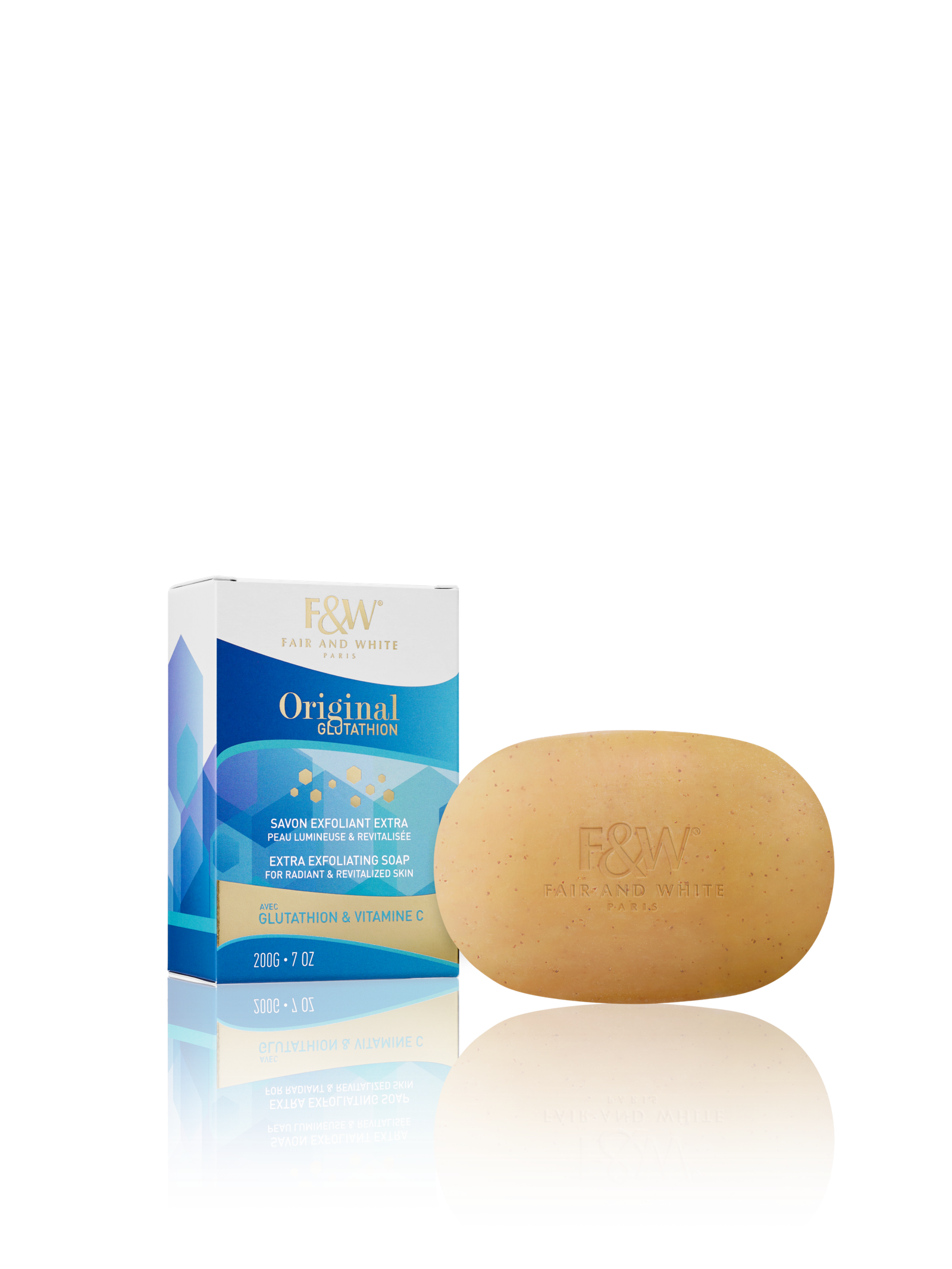 glutathion_savon_pp FAIR&WHITE GLUTATHION EXTRA EXFOLIATING SOAP - الصورة 1